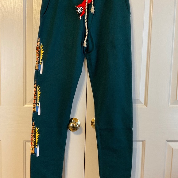 Billionaire Boys Club Ice Cream X ICE CREAM Other - ICE CREAM Billionaire Boys Club M Deep Teal Cherry Pant Sweatpants Joggers Pants